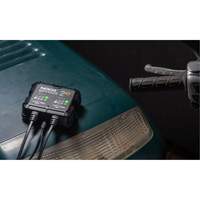Genius&reg; 2X2 2-Bank, 4-Amp Battery Charger Auto-Cam
