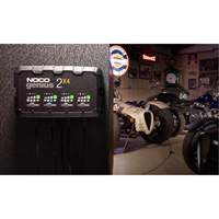 Genius&reg; 2X4 4-Bank, 8-Amp Battery Charger Auto-Cam