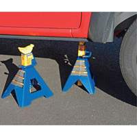 Jack Stand, Locking Handle/Ratchet, 6 tons Capacity, 25-1/4" H Auto-Cam
