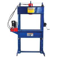 Double Acting Shop Press with Electric Pump, 100 tons Capacity Auto-Cam