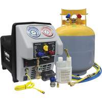 Twin Turbo Refrigerant Recovery System with 50 Lb DOT Tank Auto-Cam