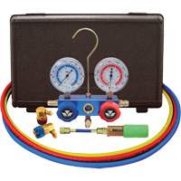 Ensemble de manom&egrave;tre &agrave; collecteur &agrave; deux voies pour l'automobile R134A avec mini injecteur de colorant Auto-Cam