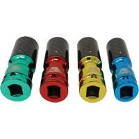 Jeu de douilles pour &eacute;crous de roue avec manchons en fibre de carbone Auto-Cam