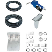 Pompe de transfert de fluide d'&eacute;chappement diesel (DEF) 115 V CA avec support pour cuve GRV et pistolet Auto-Cam