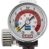 Air Micrometer with Gauge, 1/4" Male Thread & G 1/4" Female Thread Auto-Cam