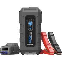 D&eacute;marreur d'appoint, survolteur, banque d'alimentation et lampe de poche JumpSurge1500 Auto-Cam