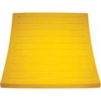 Wheel Chock, Polyurethane, Yellow, 15-1/4" W x 12-1/8" D x 10-3/4" H Auto-Cam