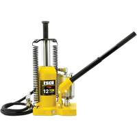Pro Series Bottle Jack, 12 Ton(s), Air Hydraulic, 18-1/2" Raised Height Auto-Cam