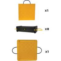 10-Piece CribLok Composite Cribbing System Kit Auto-Cam