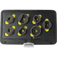 Threaded Leaf Spring Shackle Pin Remover & Installation Master Set, 7 Pieces, 1/2" Drive Size Auto-Cam