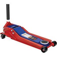 High/Low Floor Jack, 3 Ton(s) Capacity, 3-1/8" Lowered, 24-3/8" Raised, Manual Hydraulic Auto-Cam