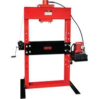 Electro/Hydraulic Pump Operated Shop Press, 50 tons Capacity Auto-Cam