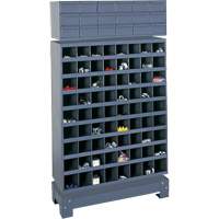 Modular Small Parts Storage Unit, Steel, 18 Drawers, 33-3/4" x 12-1/4" x 58-5/8", Grey Auto-Cam