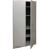Storage Cabinet, Steel, 4 Shelves, 78" H x 36" W x 24" D, Grey Auto-Cam