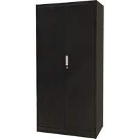 Armoire de rangement combin&eacute;e, 36" la x 18" p x 72" h, Noir Auto-Cam