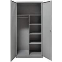 Armoire de rangement combin&eacute;e, 36" la x 18" p x 72" h, Gris Auto-Cam