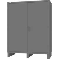 Armoire &agrave; portes encastr&eacute;es standards, Acier, 60" la x 24" p x 78" h, Gris Auto-Cam