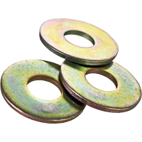 Rondelle plate USS, Zinc jaune, 3/8" Auto-Cam