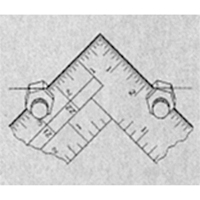 Fixations de calibre d'escalier pour équerres de charpente & équerres de charpentier HT644 | Auto-Cam