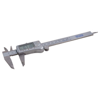 Digital Caliper, 0.0005" (0.01 mm) Resolution, 8" Range Auto-Cam