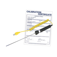 Sonde thermocouple pour l'air/gaz (comprend certificat ISO), 900 °C (1652°F) Temp. max. Auto-Cam