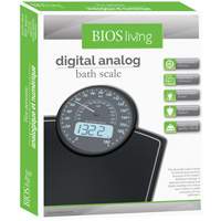 Digital Analog Scale, 396 lbs. Cap., 100 g / 0.2 lbs. Graduations Auto-Cam