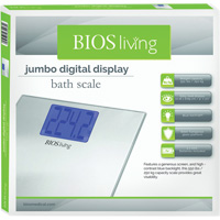 Jumbo Digital Display Scale, 550 lbs. Cap., 0.2 lbs. / 0.1 kg Graduations Auto-Cam