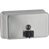 Distributeur de savon horizontal pour montage en surface, À pression, Capacité de 1200 ml JB097 | Auto-Cam