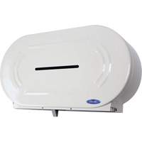 Twin Jumbo Toilet Paper Dispenser, Multiple Roll Capacity Auto-Cam