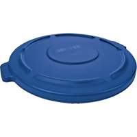 Couvercle rond pour poubelle Brute, Couvercle plat, Plastique, Convient aux contenants 22-1/4" dia. Auto-Cam