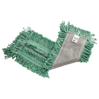 Castaway Dust Mop, Slip On Style, Cotton/Yarn, 24" L x 5" W Auto-Cam