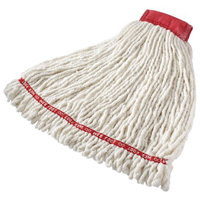 Web Foot&reg; Shrinkless Wet Mop, Antimicrobial, Yarn, 20 oz., Loop Style Auto-Cam