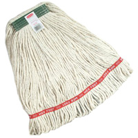 Super Stitch Wet Mop, Floor Finishing, Cotton, 24 oz., Loop Style Auto-Cam