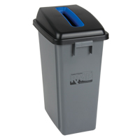 Bac à déchets et de recyclage avec couvercle de classification, Plastique, 16 gal. US JL263 | Auto-Cam