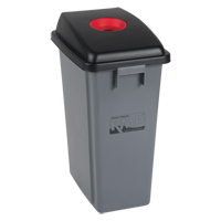 Bac à déchets et de recyclage avec couvercle de classification, Plastique, 16 gal. US JL264 | Auto-Cam