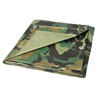 Tarp, Heavy-Duty, Camouflage, 6' x 8' x 6 mils Auto-Cam