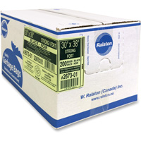 Industrial Garbage Bags, Strong, 38" W x 30" L, 0.85 mils, Black Auto-Cam