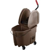 Ensemble de seau pour vadrouille et essoreuse WaveBrake, Pression vers le bas, 8,75 gal. US (35 pintes), Brun Auto-Cam