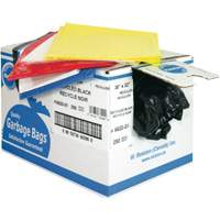 Industrial Garbage Bags, 3X Strong, 35" W x 50" L, 2.7 mils, Orange Auto-Cam