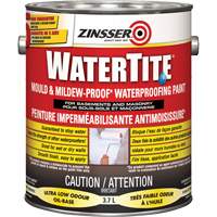Watertite&reg; Mold & Mildew-Proof Waterproofing Paint, White, Eggshell, 3.78 L, Gallon Auto-Cam