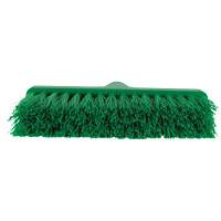 ColorCore Angle Head Broom, Medium Bristles, 10", Polypropylene, Green Auto-Cam