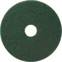 Floor Pads, 12", Scrubbing/Stripping, Green Auto-Cam