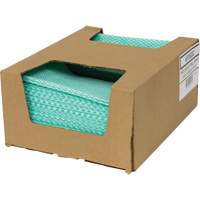 SaniWorks&reg; Choice Counter Cloths, Green/White Auto-Cam