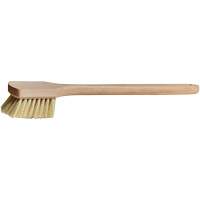 Long-Handle Pot Brush, 20" L, Tampico Bristles, Beige Auto-Cam