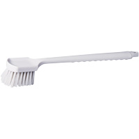 Long Handle Pot Brush, 20" L, Polypropylene Bristles, White Auto-Cam