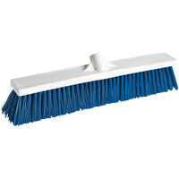 Foodservice Push Broom, Medium Bristles, 18", Polypropylene, White Auto-Cam