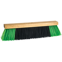 Bulldog Push Broom Head, 24", Coarse, PVC Bristles Auto-Cam