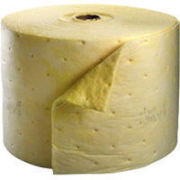 Tampon absorbant pour produits chimiques, Lourd, 150' lo x 15,25" la, Absorption 35,9 gal Auto-Cam