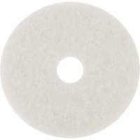Tampon pour planchers, 10", Lustrage/Nettoyage/Polissage, Blanc Auto-Cam