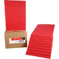 Tampon de nettoyage pour tapis, 14" x 20", Lustrage/Nettoyage, Rouge Auto-Cam